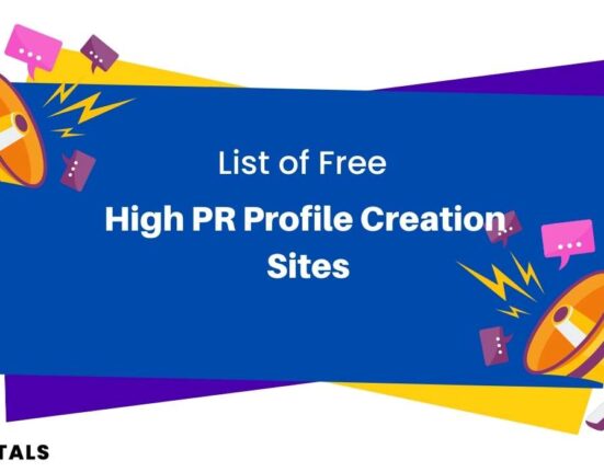 high pr profile creation sites